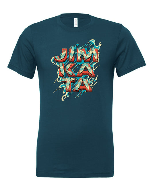 Feathers T-Shirt - Deep Teal